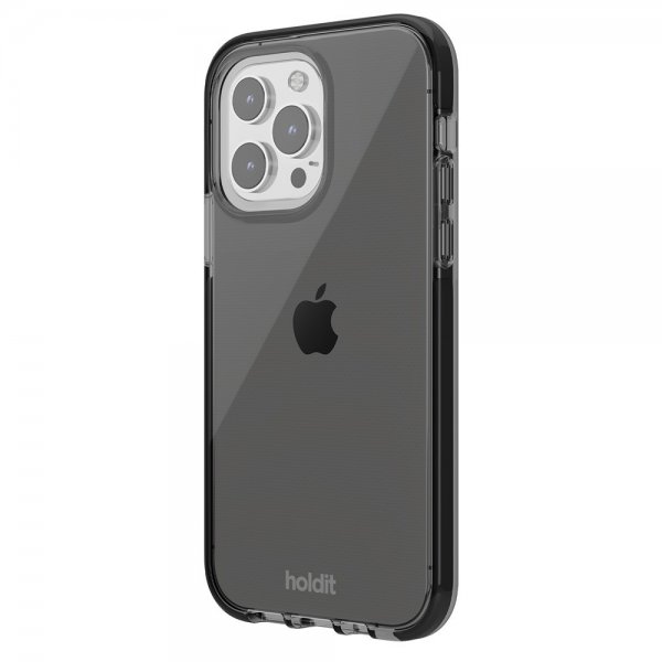 Holdit iPhone 15 Pro Cover Seethru Sort
