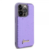 Guess iPhone 15 Pro Cover Sequin Lilla