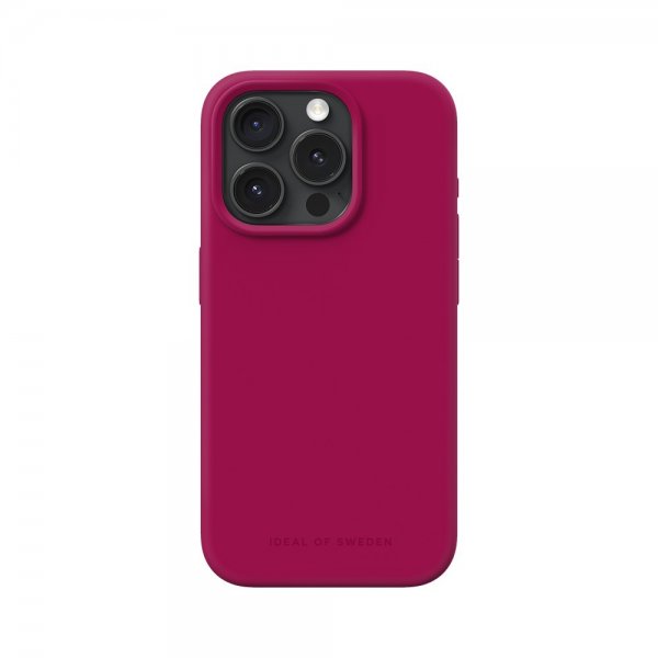 Ideal of Sweden iPhone 15 Pro Cover Silicone Case MagSafe Magenta
