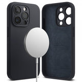 Ringke iPhone 15 Pro Cover Silikone Magnetic Deep Blue