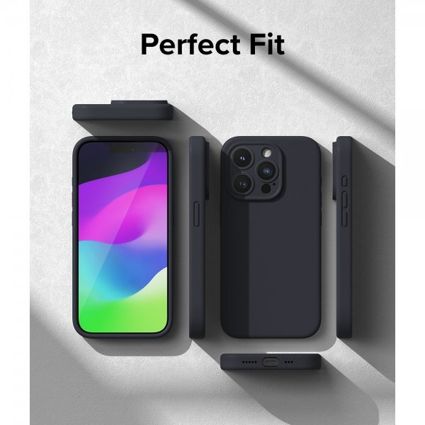 Ringke iPhone 15 Pro Cover Silikone Magnetic Deep Blue