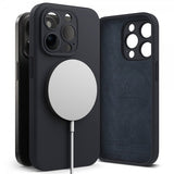Ringke iPhone 15 Pro Cover Silikone Magnetic Deep Blue