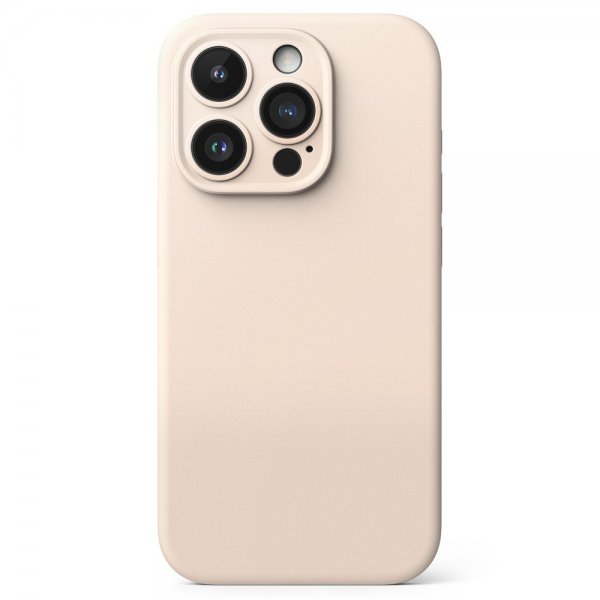 Ringke iPhone 15 Pro Cover Silikone Magnetic Pink Sand