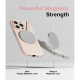 Ringke iPhone 15 Pro Cover Silikone Magnetic Pink Sand