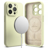 Ringke iPhone 15 Pro Cover Silikone Magnetisk Sunny Lime