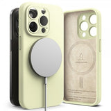Ringke iPhone 15 Pro Cover Silikone Magnetisk Sunny Lime