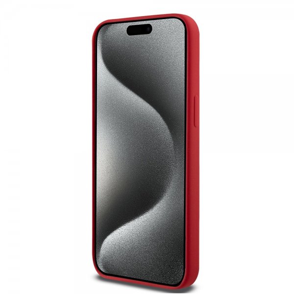 Ferrari iPhone 15 Pro Cover Silikone MagSafe Rød