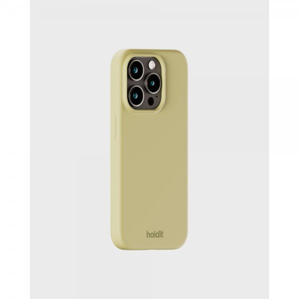 Holdit iPhone 15 Pro Cover Silikone Biscotti
