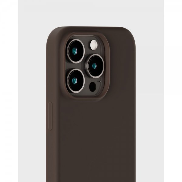 holdit iPhone 15 Pro Cover Silikone Chocolate