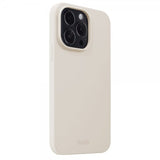 holdit iPhone 15 Pro Cover Silikone Light Beige