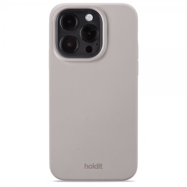 Holdit iPhone 15 Pro Cover Silikone Taupe