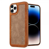 X-Level iPhone 15 Pro Cover Flettet Brun