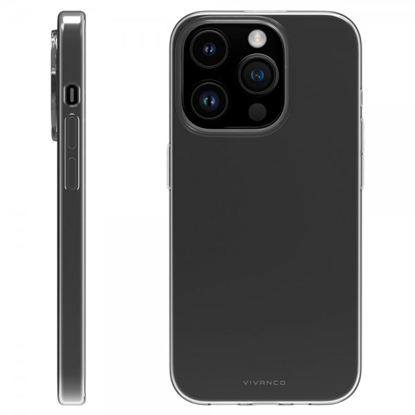 Vivanco iPhone 15 Pro Cover Slim TPU Transparent