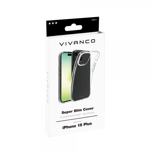 Vivanco iPhone 15 Plus Cover Slim TPU Transparent