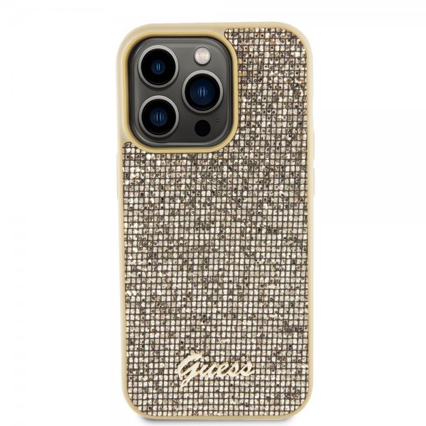 Guess iPhone 15 Pro Cover Square Mirror Guld