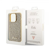 Guess iPhone 15 Pro Cover Square Mirror Guld