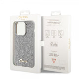Guess iPhone 15 Pro Cover Square Mirror Silver