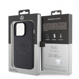 Mercedes Benz iPhone 15 Pro Cover Star Pattern MagSafe Sort