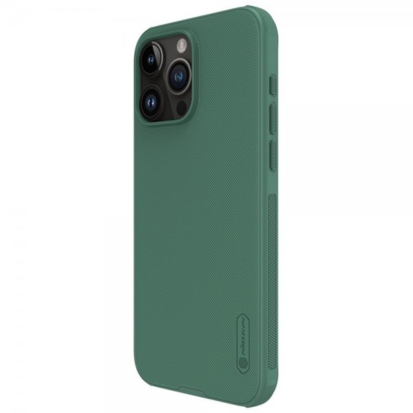 Nillkin iPhone 15 Pro Cover Super Frosted Shield Pro Grøn