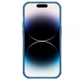 Nillkin iPhone 15 Pro Cover Super Frosted Shield Pro Logo Hul Blå