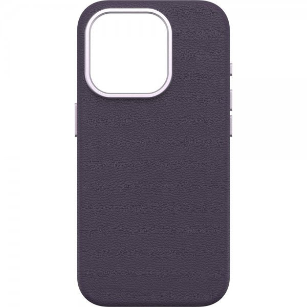 Otterbox iPhone 15 Pro Cover Symmetry Kaktus Læder MagSafe Plum Luxe