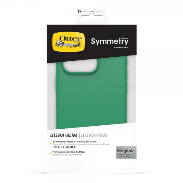 Otterbox iPhone 15 Pro Cover Symmetry MagSafe Green Juice