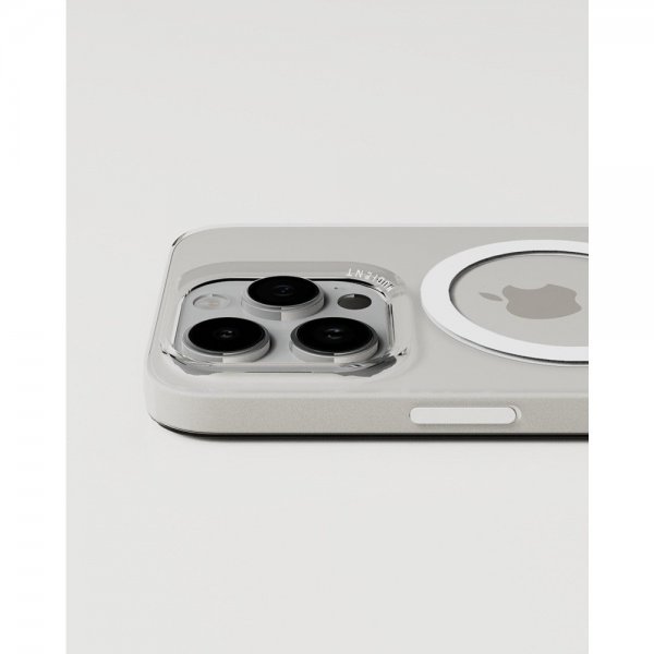 Nudient iPhone 15 Pro Cover Tyndt Etui MagSafe Transparent