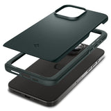 Spigen iPhone 15 Pro Cover Thin Fit Abyss Green