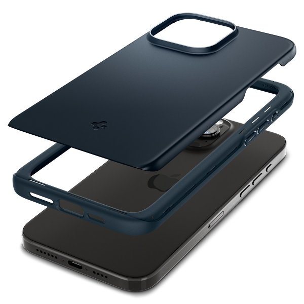 Spigen iPhone 15 Pro Cover Thin Fit Metal Slate