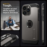 Spigen iPhone 15 Pro Cover Tough Armor MagFit Gunmetal