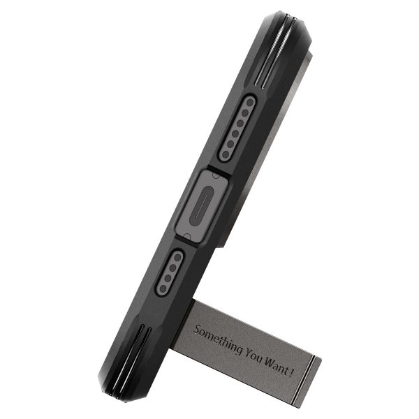 Spigen iPhone 15 Pro Cover Tough Armor MagFit Gunmetal