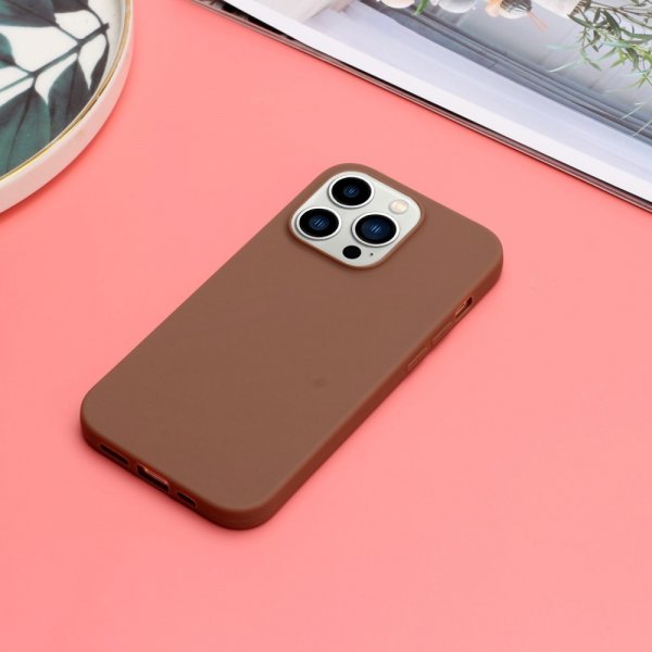 iPhone 15 Pro Cover TPU Kaffe