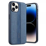 X-Level iPhone 15 Pro Cover Stoftekstur Blå