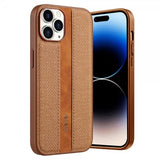 X-Level iPhone 15 Pro Cover Stoftekstur Brun