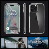 Spigen iPhone 15 Pro Cover Ultra Hybrid Crystal Clear