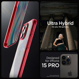 Spigen iPhone 15 Pro Cover Ultra Hybrid Deep Red
