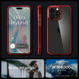 Spigen iPhone 15 Pro Cover Ultra Hybrid Deep Red