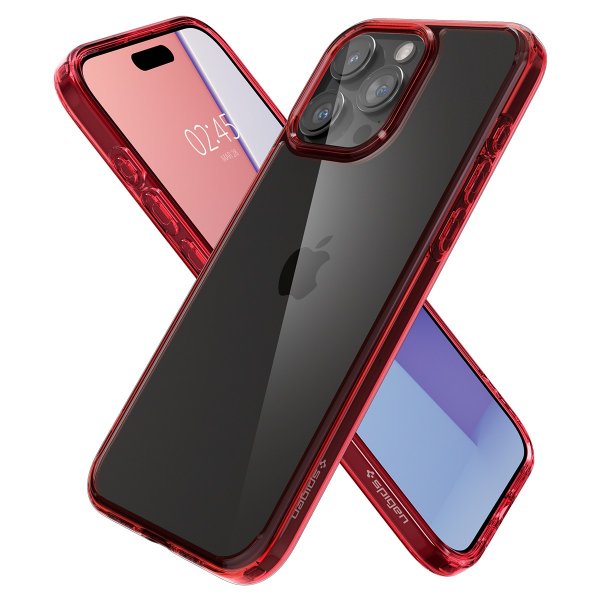 Spigen iPhone 15 Pro Cover Ultra Hybrid Deep Red