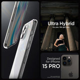 Spigen iPhone 15 Pro Cover Ultra Hybrid Frost Clear