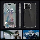 Spigen iPhone 15 Pro Cover Ultra Hybrid Frost Clear