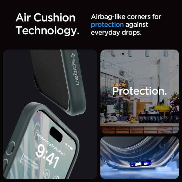 Spigen iPhone 15 Pro Cover Ultra Hybrid Frost Green
