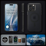 Spigen iPhone 15 Pro Cover Ultra Hybrid MagFit Frost Black