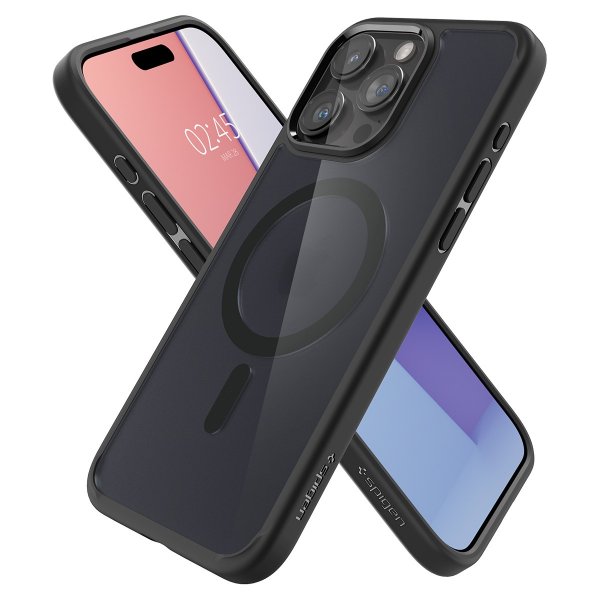 Spigen iPhone 15 Pro Cover Ultra Hybrid MagFit Frost Black