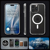 Spigen iPhone 15 Pro Cover Ultra Hybrid MagFit Frost Clear