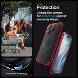 Spigen iPhone 15 Pro Cover Ultra Hybrid MagFit Frost Deep Red