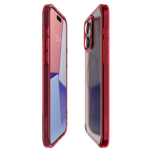 Spigen iPhone 15 Pro Cover Ultra Hybrid MagFit Frost Deep Red