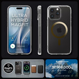 Spigen iPhone 15 Pro Cover Ultra Hybrid MagFit Guld