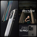 Spigen iPhone 15 Pro Cover Ultra Hybrid Mat Matsort