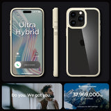 Spigen iPhone 15 Pro Cover Ultra Hybrid Mute Beige
