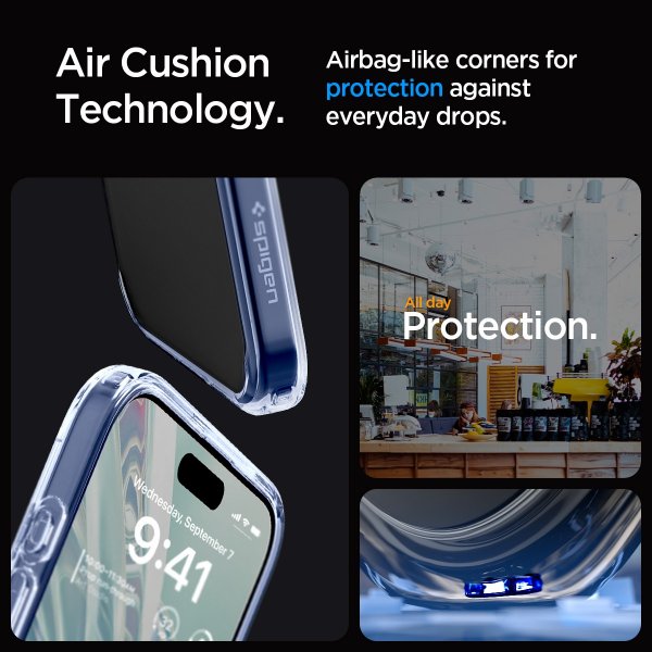 Spigen iPhone 15 Pro Cover Ultra Hybrid Sky Crystal